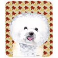thumbnail image 1 of Carolines Treasures SC9201MP Bichon Frise Fall Leaves Portrait Mouse Pad- Hot Pad or Trivet, 1 of 1