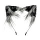 thumbnail image 2 of Diadema con orejas de gato para Halloween, accesorio para fotos de disfraz de cosplay, diadema para el pelo Gris oscuro, 2 of 8