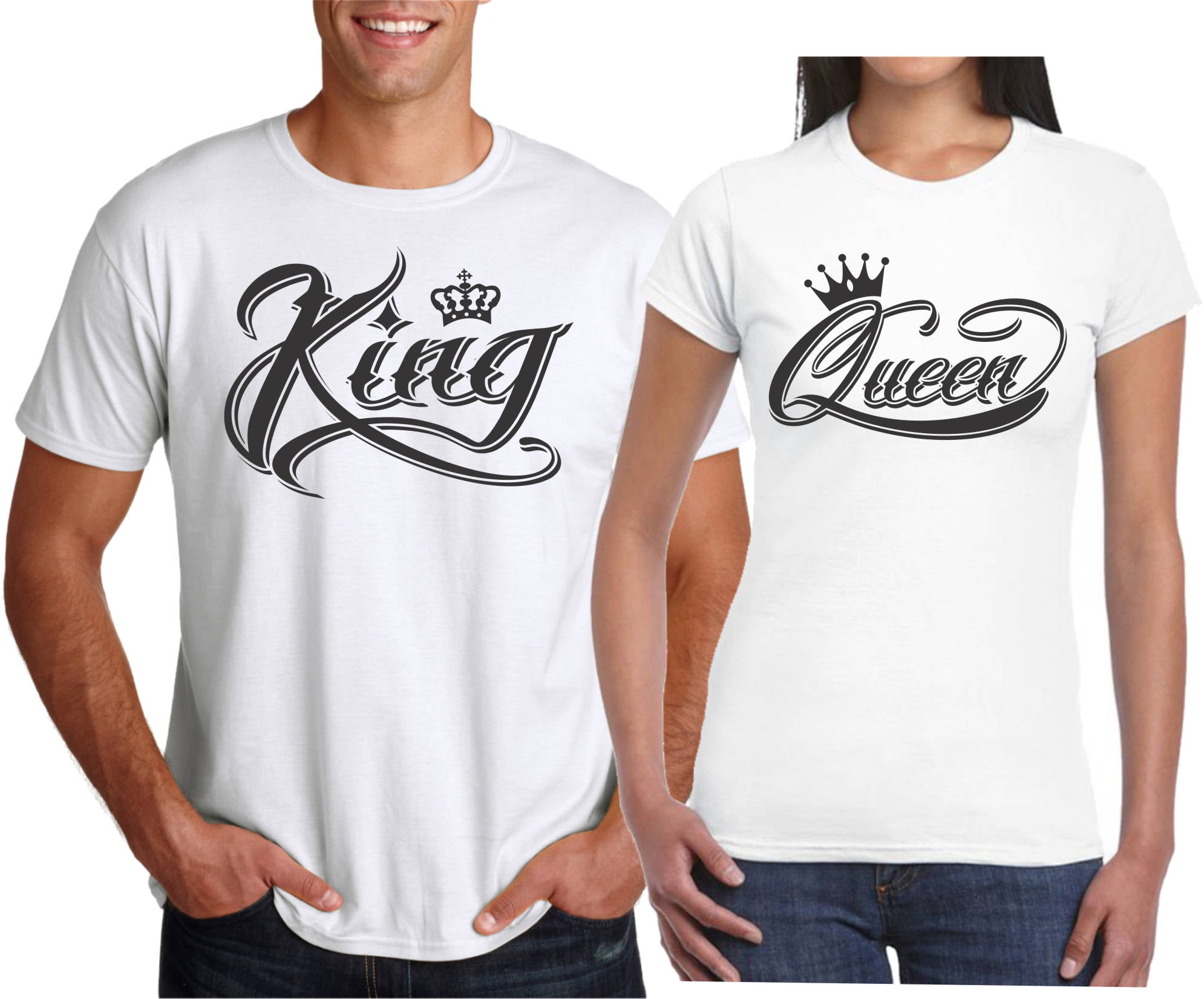 BAG Details about  / THE KING HIS QUEEN Cotton tote Christmas valentines Couples Matching gift