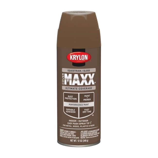 Krylon 1761428 12 oz Cover Maxx Equestrian Gloss Spray Paint & Primer