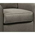 thumbnail image 2 of Benjara Fabric Upholstered Chair with Tapered Arms and T Backrest, Taupe Gray, 2 of 3