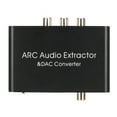 thumbnail image 1 of Digital Analog Sound Converter, HD Output ARC Sound Extractor Optical SPDIF Portable  for Home Cinema, 1 of 7