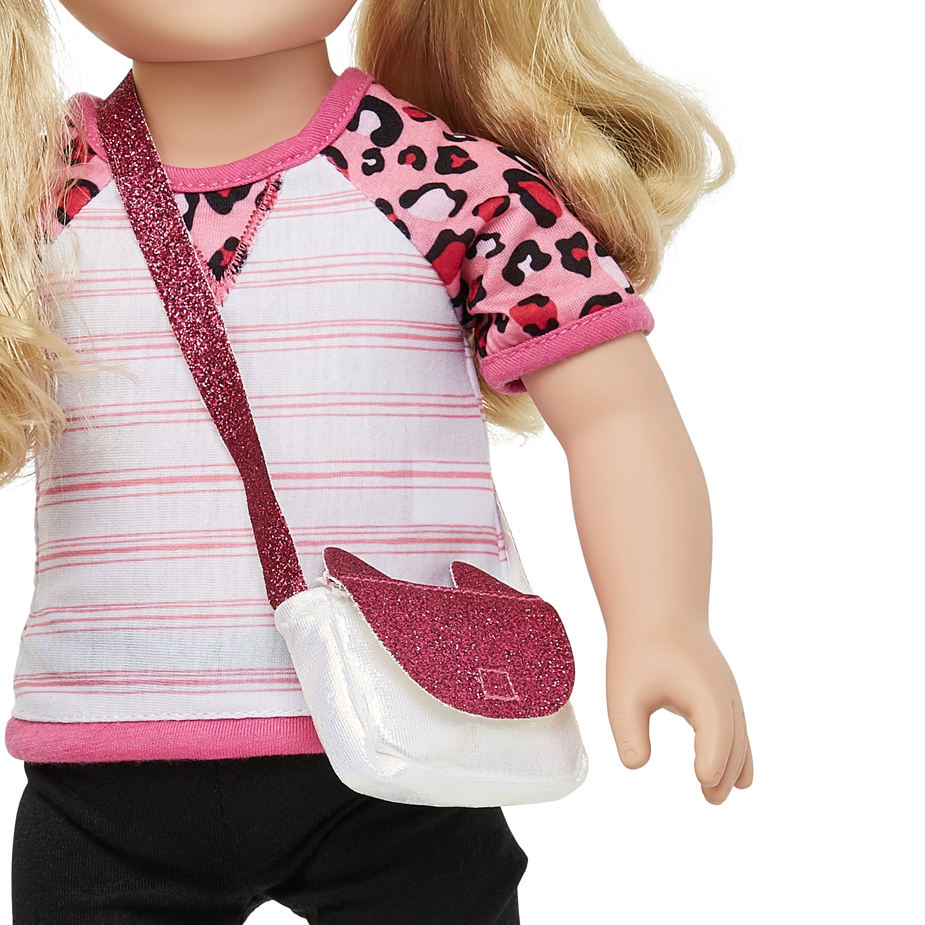 My Life As Mla Pink Cheetah Print Shirt for 18" Dolls