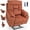 Orange Cotton, variant on Recliner Chair with Heated and Massage, 4 Motor Headrest, Lumbar Independent Adjustment Power Lift Recliner with Hidden Cup Holder、Side Pocket、Back Pillow