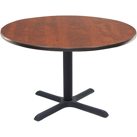 Regency 42" Round Lunchroom Table with Metal "X" Base - Walmart.com