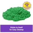 thumbnail image 4 of Play Sand Kinetic Sand Green, 1,13 kg, para niños mayores de 3 años con bolsa, 4 of 9