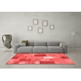 thumbnail image 3 of Ahgly Company Indoor Rectangle Patchwork Red Transitional Area Rugs, 8' x 12', 3 of 4