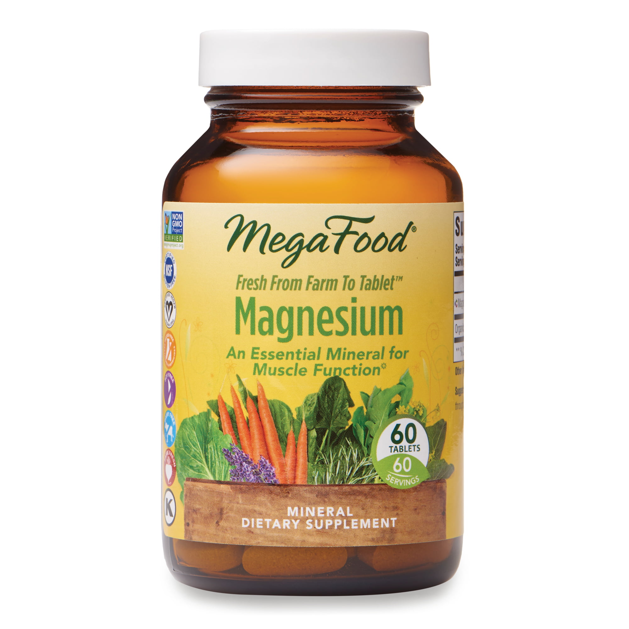 MegaFood Magnesium Helps Maintain Nerve and Muscle 