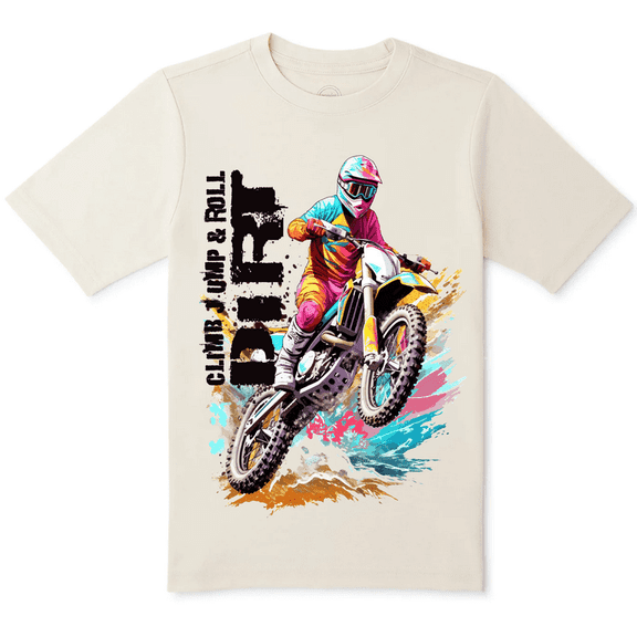 Kids Dirt Bike Graphic T-Shirt Size 6-7
