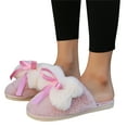 thumbnail image 3 of Vedolay House Slippers Cozy Home Slippers Winter House Shoes Indoor Outdoor Pink,37, 3 of 5