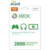 Xbox Live 2800 Points Card (email Delive