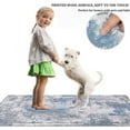 thumbnail image 3 of Qucyy ft. Hallway Rug Non-slip Washable Area Rug Modern Hallway Rug with Rubber Backing Soft Pile Low Pile Area Rug for Hallway Kitchen Bathroom 2x6 Stylish and Versatile Beautiful Blue and Gray, 3 of 5