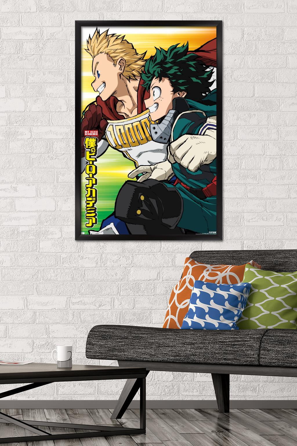 My Hero Academia: Season 4 - Teaser Visual Wall Poster, 22.375" x 34" Framed