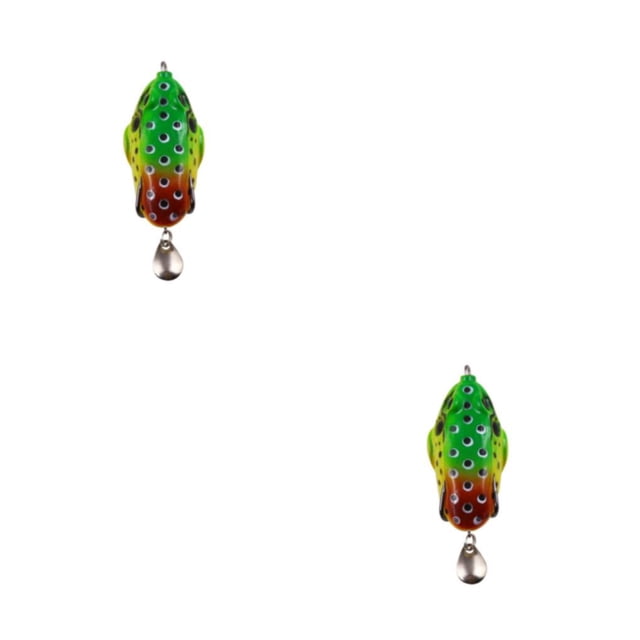 Advancent Señuelo de pescado Cebo artificial 8 cm Cebos depredadores Fino multicolor Profesional Suave Sin rebabas Wobbler Señuelos Verde-rojo Verde rojo 2Conjunto
