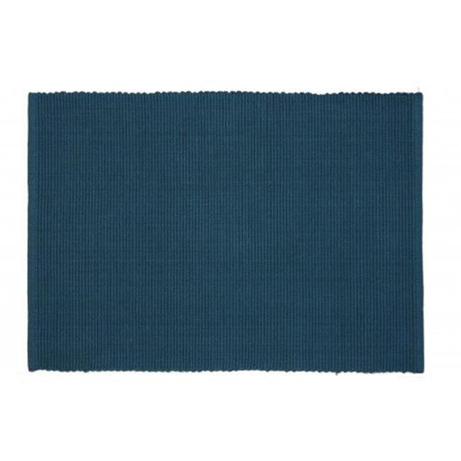 AG01320S4 19 in. Ribbed Placemats, Hunter Green Set of 4 Walmart