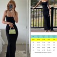 thumbnail image 1 of Suspender Y2K Backless Black Dress Summer Sexy Retro Long Dresses Beach Party Sleeveless Skims Big Open-Back Fishtail ClubwearS Gao Jinjia LED, 1 of 2