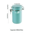 thumbnail image 3 of CUITING Coffee Canisters With Airtight Lids  Ceramic Containers With Lids  Cookie Jars With Lids Airtight Decorative-blue-650ml/23oz, 3 of 9