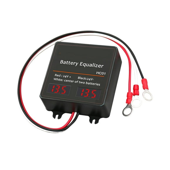 Ecualizador de batería de 12 24V, protección de batería en miniatura, pantalla LED de equilibrio de batería resistente para energía Solar