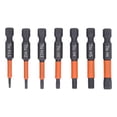 thumbnail image 1 of Hex Insert Bit, S2 Acier 7Pcs Anti Glissement Hexagonal Tournevis Bit Fort pour la Réparation de l'Ingénierie, 1 of 8