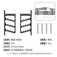 thumbnail image 5 of Raindrops 2pcs Wall Mounted Archery Brackets Display Rack Arrows Holder Arrows Display Hanger Brackets Rack For Home, 5 of 8
