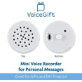 thumbnail image 2 of Grabadora de voz VoiceGift de 60 segundos con mensajes múltiples, paquete de 2, 2 of 6