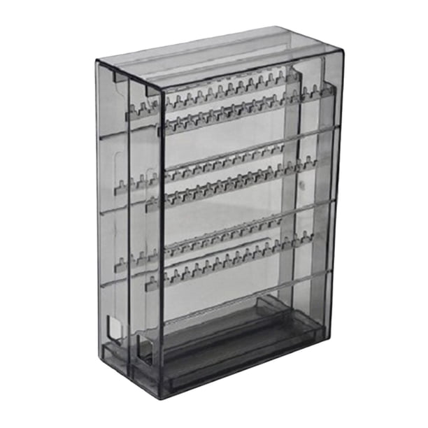 Expositor de joyas, soporte para pendientes y collares, gran capacidad, multicapa. Negro
