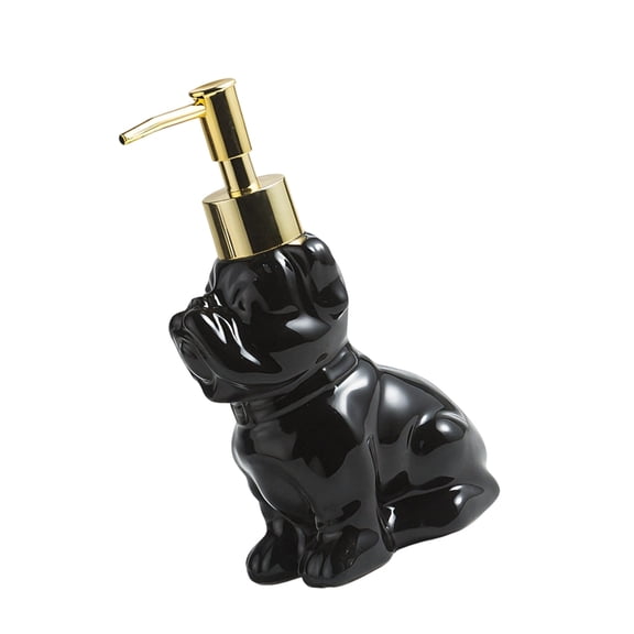 7829 Ceramic Dog Shape Lotion and Soap Dispenser for Household Bathroom Accessories