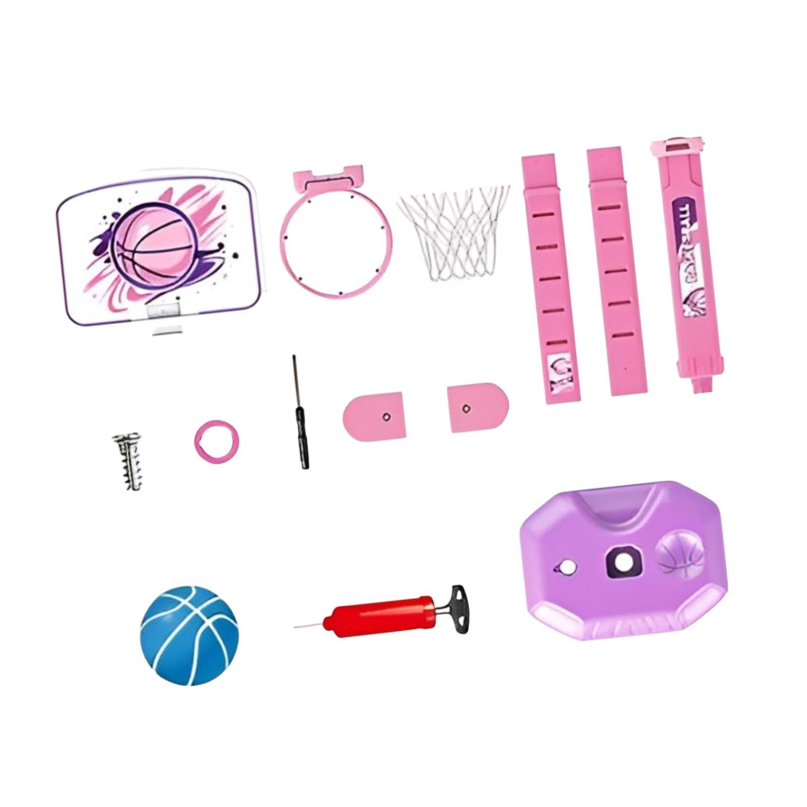 GARENDE Basketball Hoop for Kids Competition Gifts Family Game Mini Basketball Stand Pink