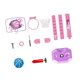 thumbnail image 3 of Aro de baloncesto para niños, soporte de baloncesto, juguetes para exteriores para patio, juego familiar mini Rosa, 3 of 9