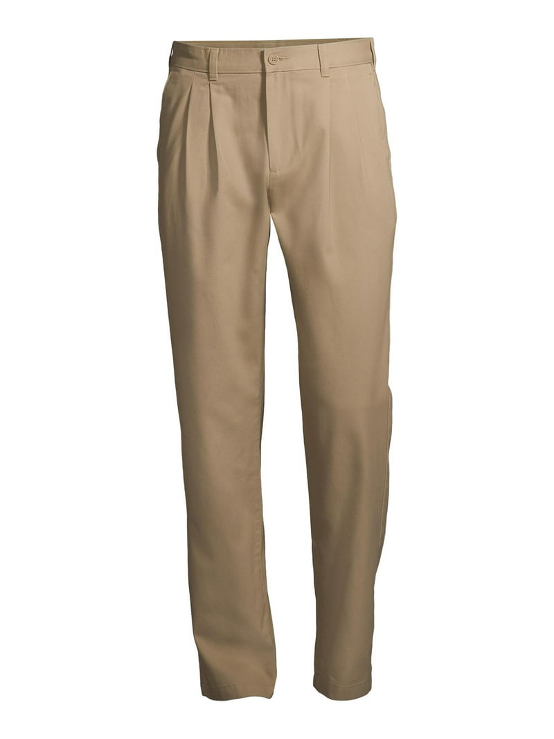 George Big men's Pleated Pants - Wrinkle Resistant - Leg Fit