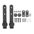 thumbnail image 1 of 4X Cabinet Sliding Barn Door Hardware Kit Super Mini Sliding Door Hardware Hardware Kit Top Mount Hanger Track Closet, 1 of 7