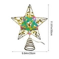 thumbnail image 3 of 3D Iron Christmas Tree Topper Star with 20 LED Lights, Shatterproof Holiday Decor for Festive Indoor Outdoor Xmas Decorations, Warm White, 3 of 6