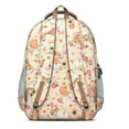 thumbnail image 3 of Corgi Dog and Flower Florals Backpack for School,Cute School Bag,Schoolbag with Adjustable Shoulder Straps & Padded Back,16.9 Inch, 3 of 5