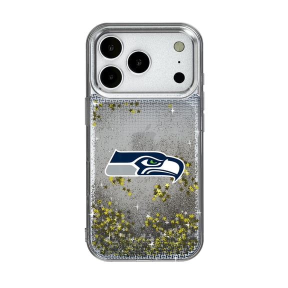 Seattle Seahawks Linen Logo iPhone Glitter Case
