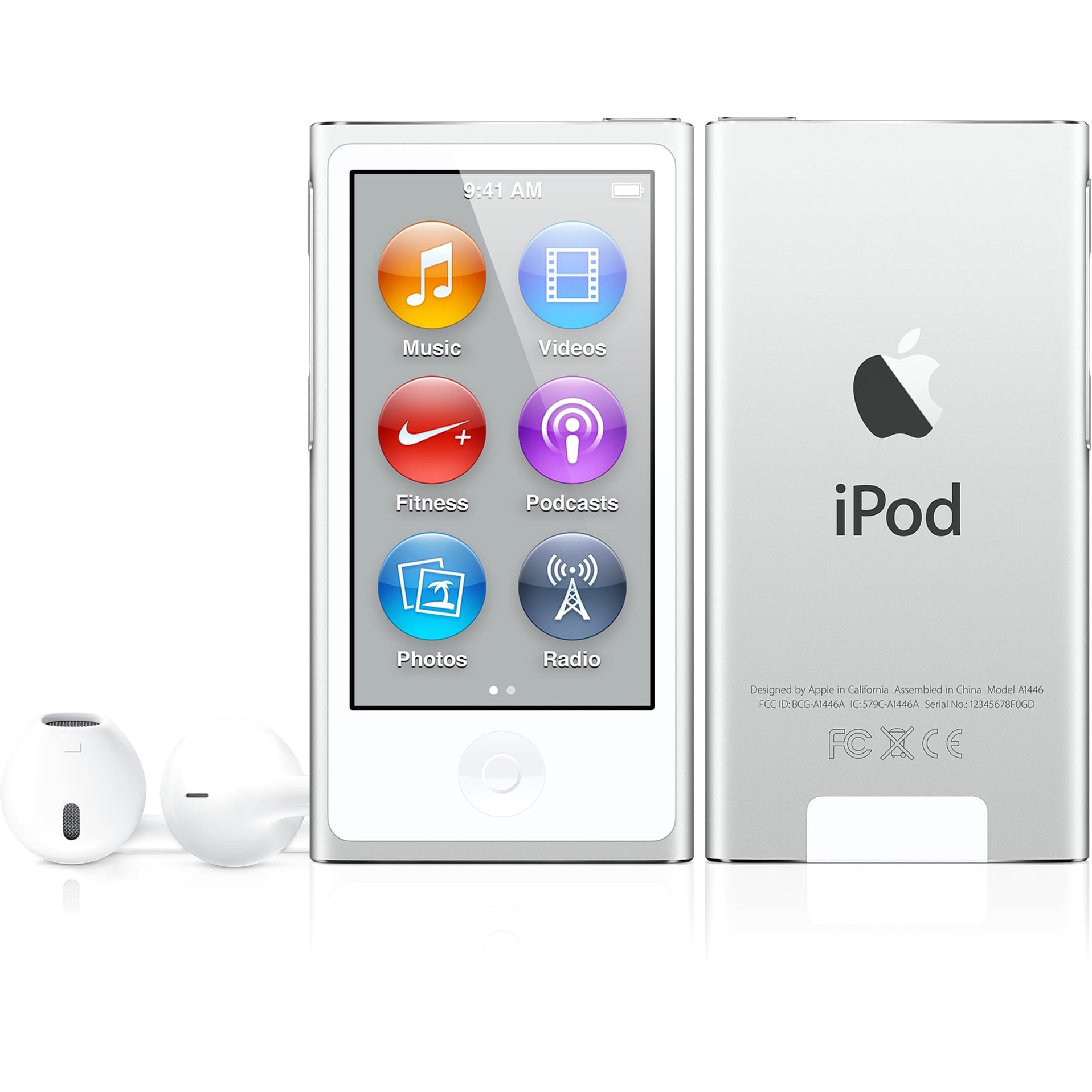 Apple iPod nano 7G 16GB MP3/Video Player with LCD Display & Touchscreen,  Silver