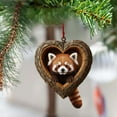 thumbnail image 3 of Fwttom Animal Christmas Tree Ornaments - Adorable Creatures 2D Flat Hanging Holiday Vacation Party Christmas Decorations, Lovely Gift for Family Friends, 3 of 6
