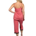 thumbnail image 4 of Doublju Women's Sleeveless Lace Top Capri Pajama 2 Pcs Set (Plus Size Available), 4 of 4