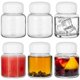 thumbnail image 1 of 6 botellas de agua de vidrio, botellas de agua de vidrio transparente de 10 oz, pequeñas botellas de jugo a prueba de fugas con báscula, lindos frascos para leche, té, bebidas, servir bebidas frías y, 1 of 6
