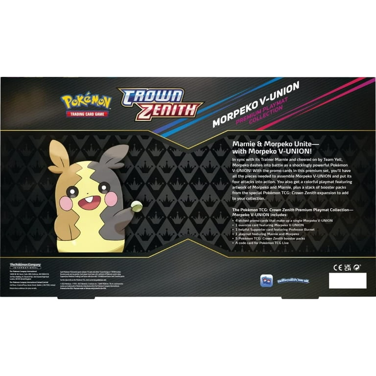 Pokemon Crown Zenith Morpeko V Union Box SAS12.5 with Cards Pokemon Crown Zenith Morpeko V Union Box SAS12.5 with Cards