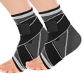 thumbnail image 2 of Tobillera deportiva, tobillera ajustable para hombres y mujeres, estabiliza los ligamentos, alivia el tobillo hinchado y torcido, compresión transpirable, Ormromra 220535-4, 2 of 8
