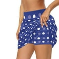 thumbnail image 5 of Uorisango Purple Polka Dots Womens Golf Athletic Activewear Skorts Lightweight Fashionable Women's Athletic Golf Skorts Skirts with Shorts Stretchy Soft Daily Wear Versatile Size XL, 5 of 7
