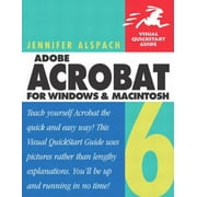 Adobe Acrobat 6 for Windows & Macintosh (Visual QuickStart Guide), Used [Paperback]