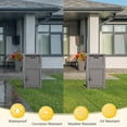 thumbnail image 6 of Nihsuao Package Delivery Box Outdoor with Lockable Secure, Waterproof & UV-Resistant, Anti-Theft Parcel, Large Double Wall Resin Outdoor Deck Box for Porches, Patios, Curbside, (Gray), 6 of 8