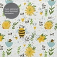 thumbnail image 6 of XMXY Cute Bees Rainbow Stars Clouds Long Shower Curtains, Waterproof Weighted Thick Bathroom Curtain with 12 Iron Hook, 72x72 Inch, 6 of 9