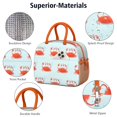 thumbnail image 4 of Lunch Bag Lunch Box for Women Reusable Insulated Lunch Bags,Water-Resistant Beach Red Crab Cooler Lunch Tote Bag, Large Capacity for Work Travel Picnic, 4 of 6