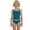 Dark Green, variant on Tween Girls Swimsuit Summer Solid Color Tankini Two Piece with Contrast Binding Trim for Swimming Beach Set Bathing Suit Swimwear Swimsuits