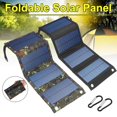 thumbnail image 4 of Paneles solares Cargador solar plegable monocristalino premium de 20 vatios compatible con generadores solares, teléfonos, tabletas, para actividades al aire libre, 4 of 5