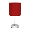 thumbnail image 1 of Mini lampe de table de base chromée avec abat-jour en tissu, 1 of 4