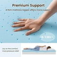 3 Inch Firm Gel Infused Cooling Mattress Topper KING, Ventilated Topper