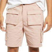 Topman Slim Fit Nylon Cargo Shorts, Size 38